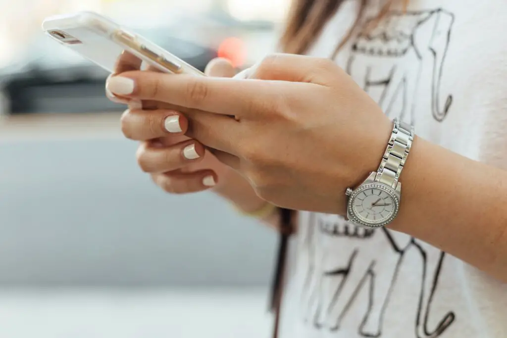 texting white shirt